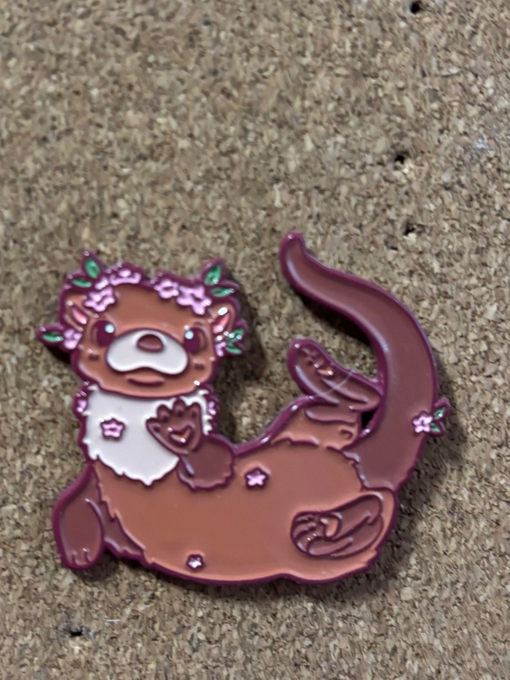 Floral Otter Pin